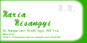 maria misangyi business card